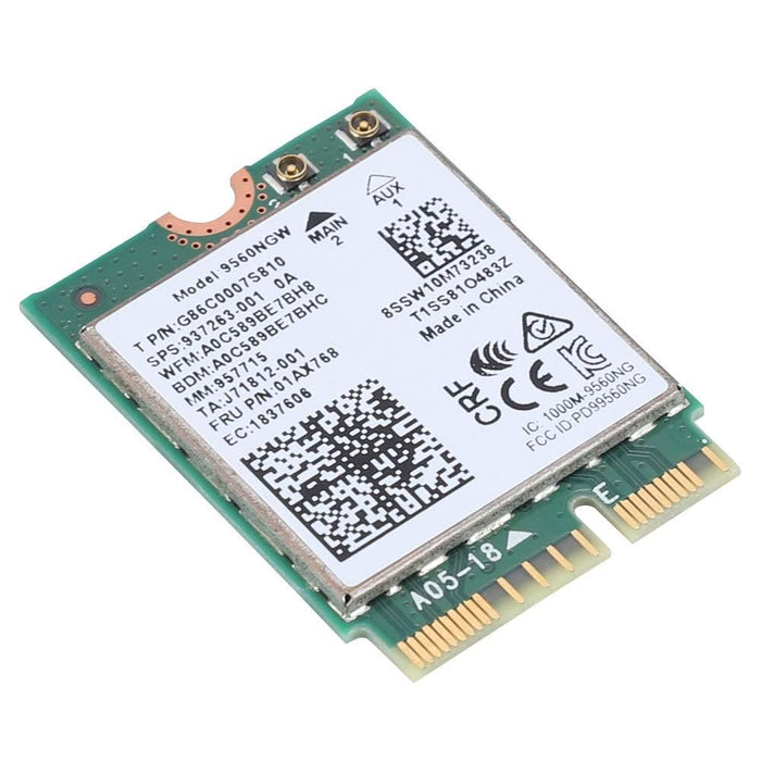 Wireless WiFi Card for Intel 9560AC NGW, 1730Mbps 2.4G/5G Dual Band Bluetooth 5.0 Network Card for Samsung/Dell/Sony/ACER/ISUS/MSI/Clevo/Terransforce/Hasee